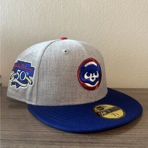 Chicago Cubs Wool Fitted 7 1/8 Hat New Era 59FIFTY Jackie Robinson Patch 2TONE